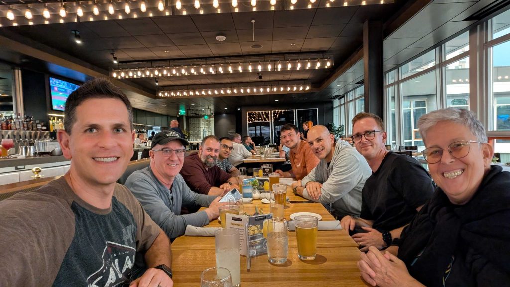 Wes, Andy, Mike, Manzoor, Robert, Me, Nick, Birgit